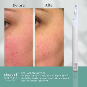 Dermaplaning Tool for Glowing Skin - Easy Hair Removal