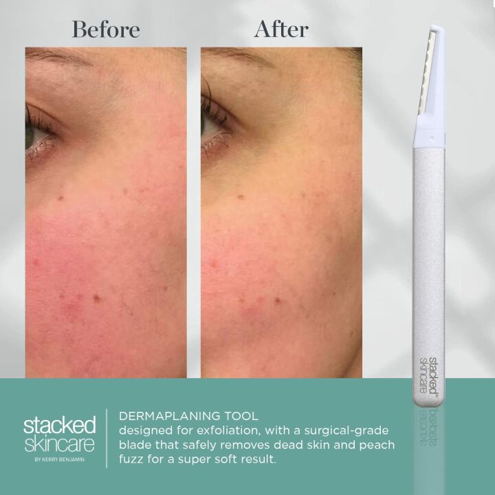 Dermaplaning Tool for Glowing Skin - Easy Hair Removal