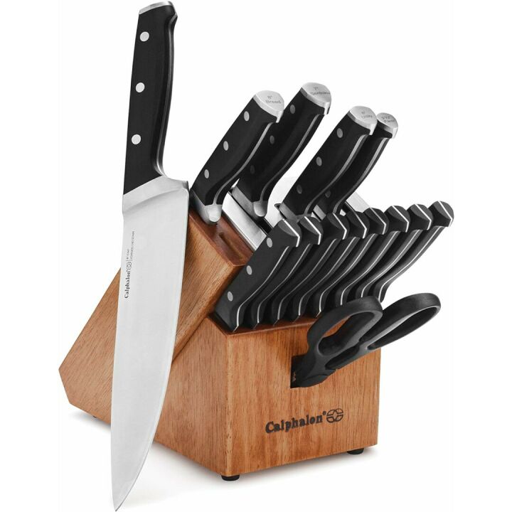 Calphalon Kitchen Knife Set with Self-Sharpening Block