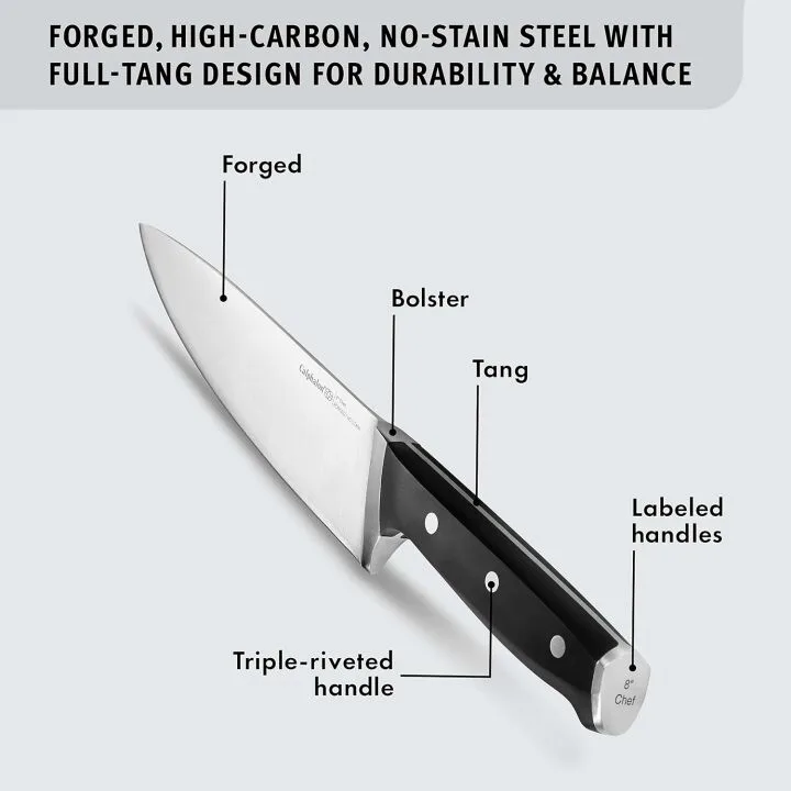 Calphalon Kitchen Knife Set with Self-Sharpening Block