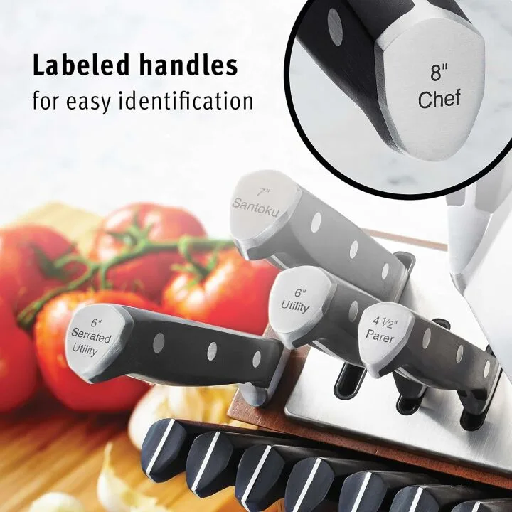 Calphalon Kitchen Knife Set with Self-Sharpening Block