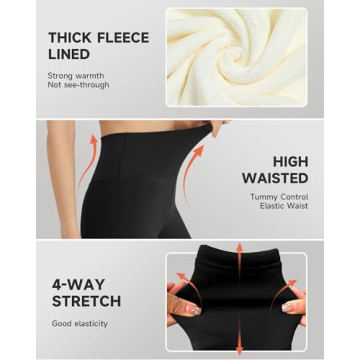 GAYHAY Fleece Lined Leggings for Women – Winter Ready