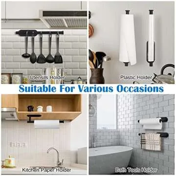 Stylish Self Adhesive Paper Towel Holder for Kitchen