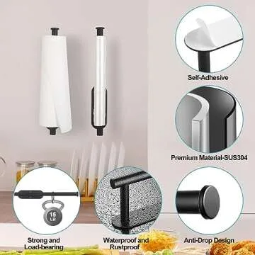 Stylish Self Adhesive Paper Towel Holder for Kitchen