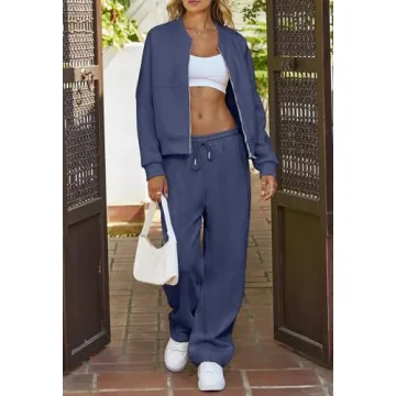 Warm and Stylish MEROKEETY Women's 2 Piece Sweat Set