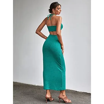 Stylish SOLY HUX Summer Cut Out Maxi Dress for Women