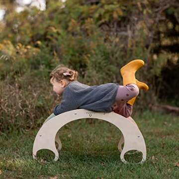 Waldorf Wooden Rocking Play (Rainbow)