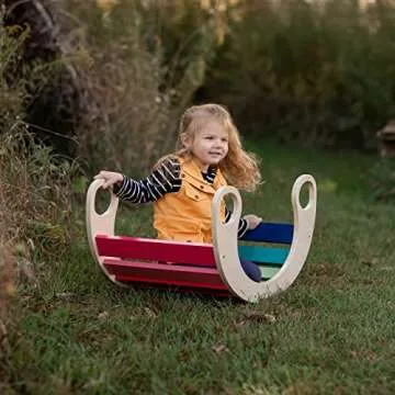 Waldorf Wooden Rocking Play for Creative Toddler Fun