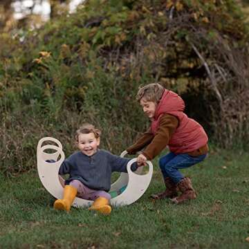 Waldorf Wooden Rocking Play (Rainbow)