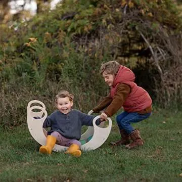 Waldorf Wooden Rocking Play for Creative Toddler Fun