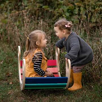 Waldorf Wooden Rocking Play (Rainbow)