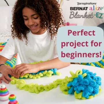 Product Name: Bernat Alize Blanket-EZ Super Soft Looped Yarn for Beginners, Hand Knitting- No Needles or Hooks Needed, White 2 Pack