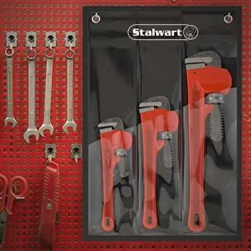 Stalwart Plumbers Pipe Wrench Set - Durable & Versatile Home Repair Tools