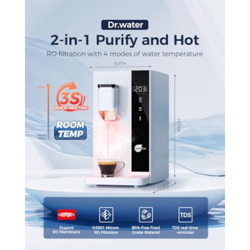 WaterFirst RO Countertop Water Filter with Instant Hot Water