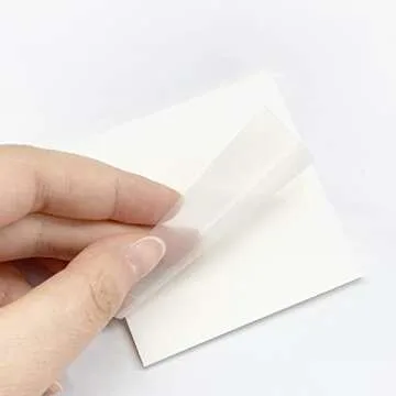 Transparent Sticky Notes, Clear Sticky Notes, 3’’ x 3’’ Translucent Sticky Notes, Waterproof See Through, 300 Sheets