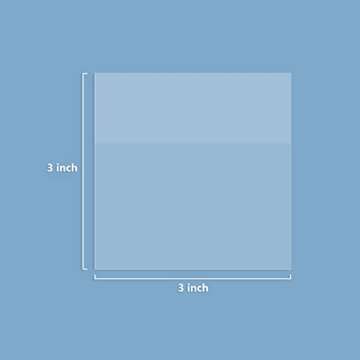 Transparent Sticky Notes, Clear Sticky Notes, 3’’ x 3’’ Translucent Sticky Notes, Waterproof See Through, 300 Sheets