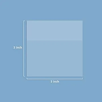 Transparent Sticky Notes, Clear Sticky Notes, 3’’ x 3’’ Translucent Sticky Notes, Waterproof See Through, 300 Sheets