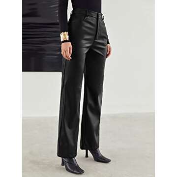 Stylish MakeMeChic Faux Leather Pants for All Occasions