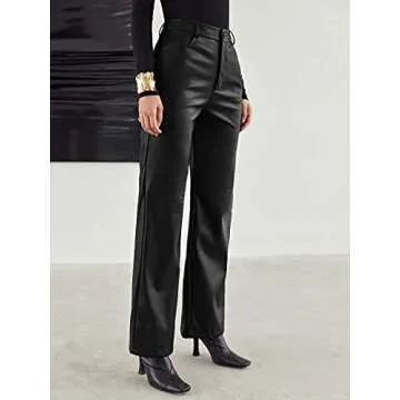 Stylish MakeMeChic Faux Leather Pants for All Occasions