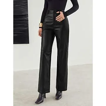 Stylish MakeMeChic Faux Leather Pants for All Occasions