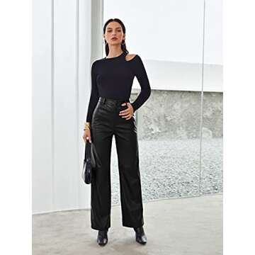 Stylish MakeMeChic Faux Leather Pants for All Occasions