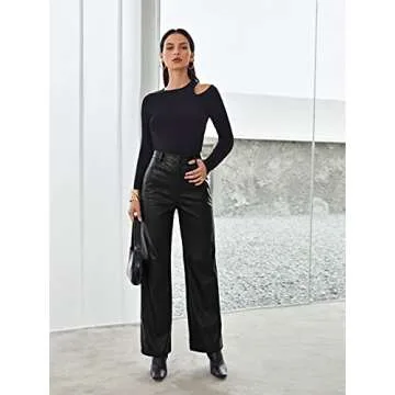 Stylish MakeMeChic Faux Leather Pants for All Occasions