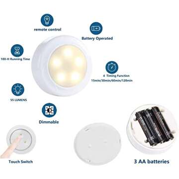 GYY KEFA Battery Operated Wall Lights Indoor with Remote,2 Pieces of Bedroom Bedside Chandelier Modern Minimalist LED Light Luxury Living Room Study Wall Lamp Porch Staircase Aisle Lamps