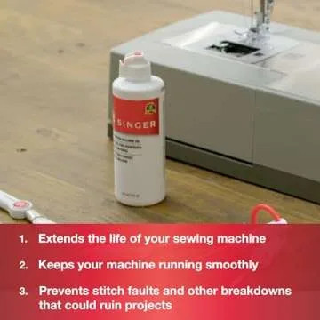 SINGER 2131E All Purpose Machine Oil, 4-Fluid Ounces,