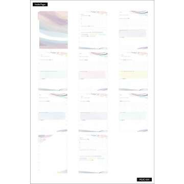 The Happy Planner Guided Journal -Wellness Warrior - Happy Heart Theme - Disc-Bound Notebook - 80 Sheets Dot Grid Filler Paper - 4 Dividers