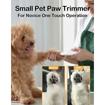 LEYOUFU Dog Paw Trimmer for Small Pets - Low Noise Cordless Grooming