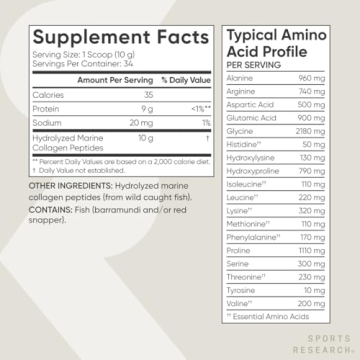 Marine Collagen Peptides for Skin & Joint Health - Unflavored