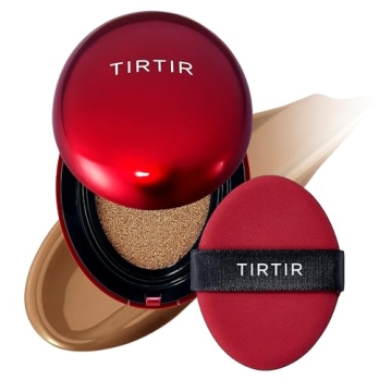TIRTIR Mask Fit Red Cushion Foundation | Full coverage, Weighless, Skin fit, Satin Glow Finish, Kore...