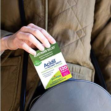 Boiron Acidil for Relief of Acid Reflux, Heartburn, Indigestion, and Upset Stomach (2 Pack of 60)