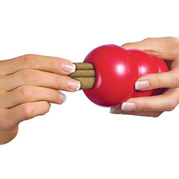 KONG - Ziggies - Teeth Cleaning Dog Treats Classic Rubber Toys - Chicken Flavor for Small Dogs (7 Ounce)