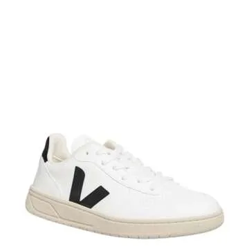 Veja Women V-10 Sneakers White & Black - Size 6 US