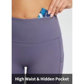 BALEAF Women's Biker Shorts with Pockets & Tummy Control