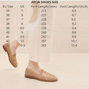 Stylish Arqa Penny Loafers for Women - Comfort Meets Elegance