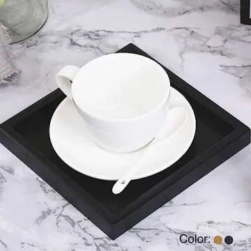 PATIKIL Wood Serving Tray - 12 Inch Decorative Platter