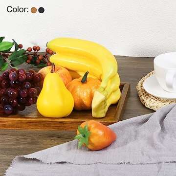 PATIKIL Wood Serving Tray - 12 Inch Decorative Platter