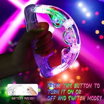 12 Vibrant Light Up Tambourines for All Events
