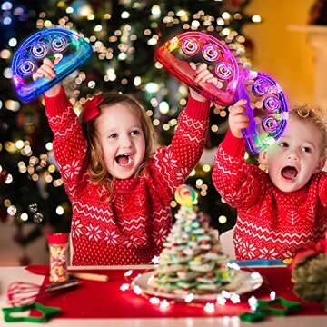 12 Vibrant Light Up Tambourines for All Events