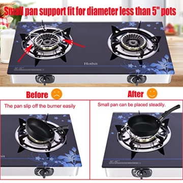 Hothit 2 Burner Outdoor Propane Stove for Fast Cooking
