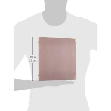 russell+hazel Bookcloth Mini 3-Ring Binder, Peony, 8” by 9”