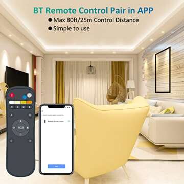 USTELLAR Smart Recessed Lighting 6 Inch with Remote, WiFi RGBCW Color Change Retrofit LED Downlight,...