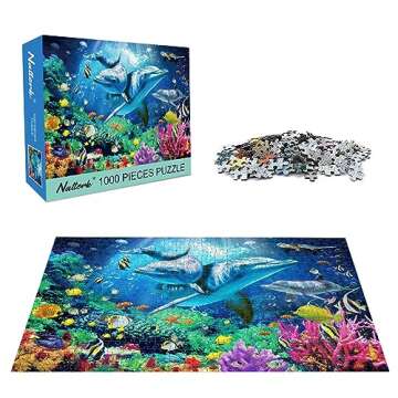 Nattork Jigsaw Puzzles 1000 Pieces for Adults - Sea World Design