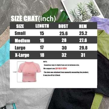 Workout Tops for Women Seamless Athletic Crop Tops Short Sleeve Cropped Tops Scoop Neck Basic Workout Shirts for Yoga,Pink