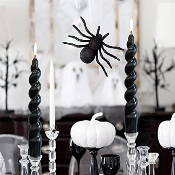 Elegant Gedengni Black Twisted Candles for Home