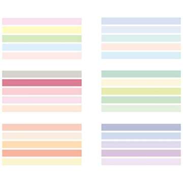 YUBX 30 Rolls Creative Washi Tape in Pastel Colors