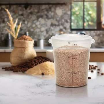 Cambro BPA-Free 6-Quart Food Storage Container - Ideal for Baking