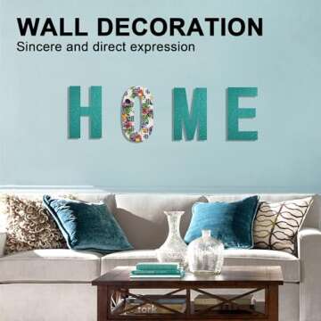 17 Inch Large Wooden Letter Number, 1/4 in Thick Big Wood Letter for Wall Decor Crafts